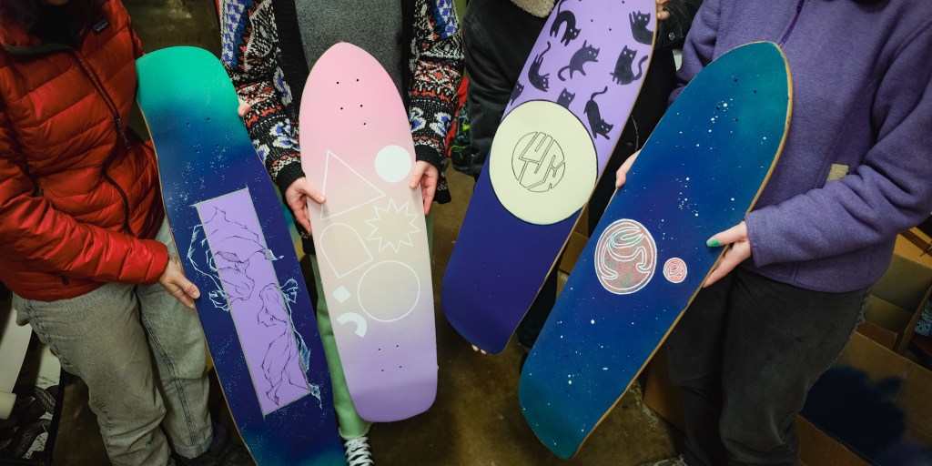 Getting Arty with the Longboard Girls